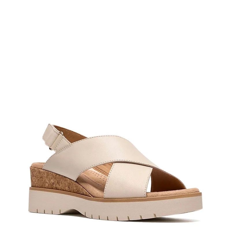 Women's Diaz Cross Wide Width Wedge Sandal