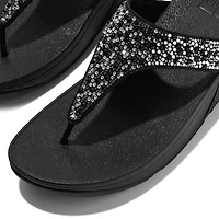 Women's Lulu Crystal-Mix Toe-Post Sandal
