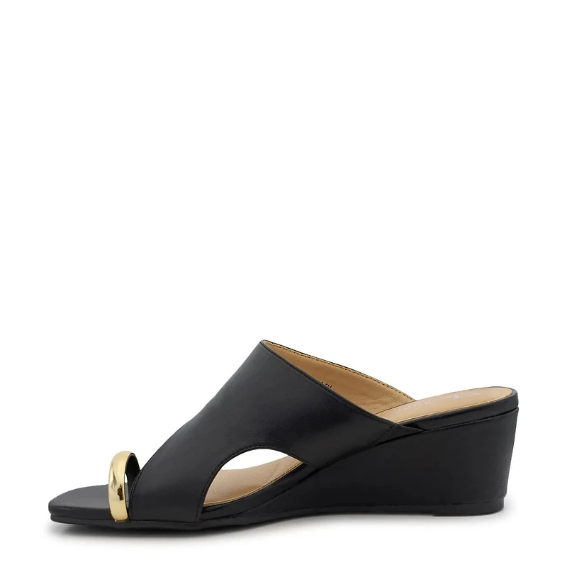 Women's Lovely Time Toe Thong Jewel Ring Wedge