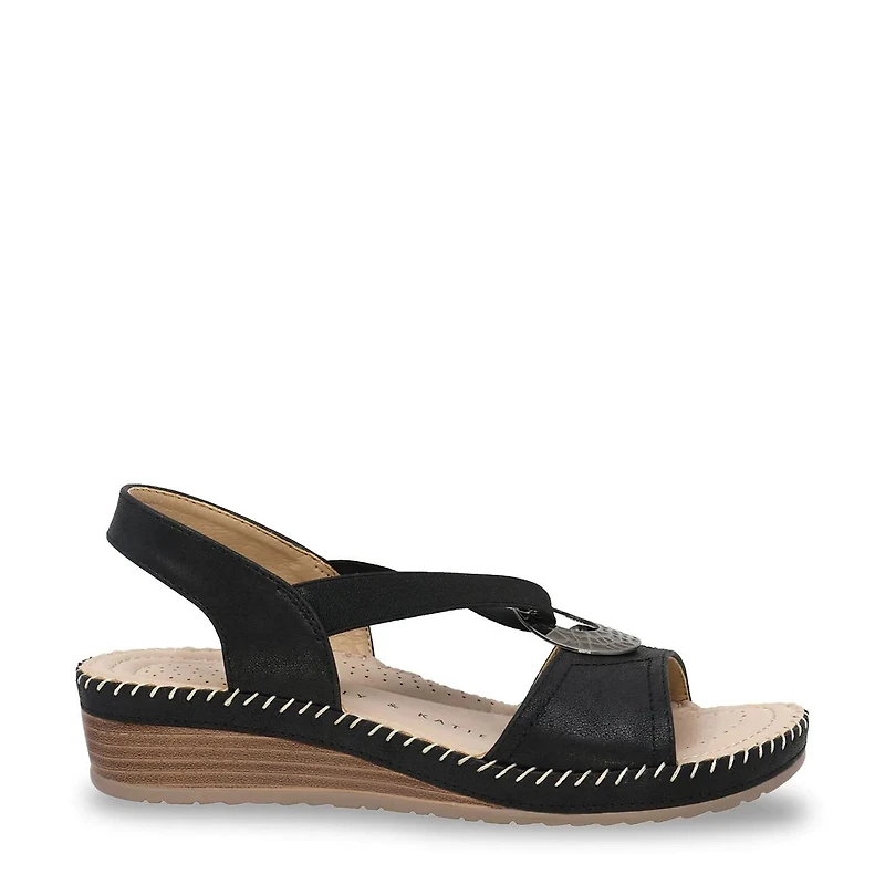 Women's Gabriella-01 Wide Width Wedge Sandal