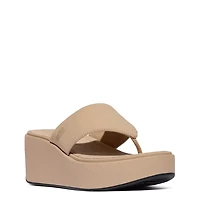 Women's Platform Wedge Toe-Post Sandal