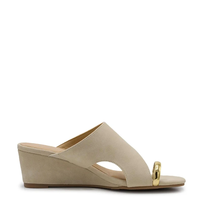 Women's Lovely Time Toe Thong Jewel Ring Wedge
