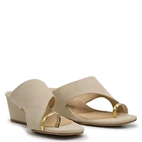 Women's Lovely Time Toe Thong Jewel Ring Wedge