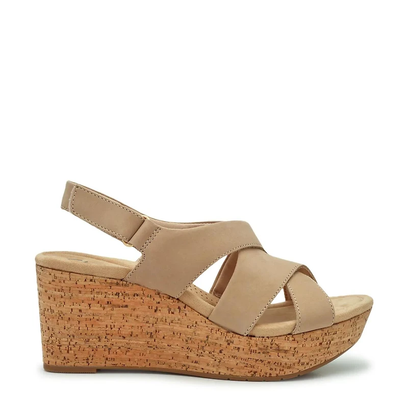 Women's Rose Wedge Sandal