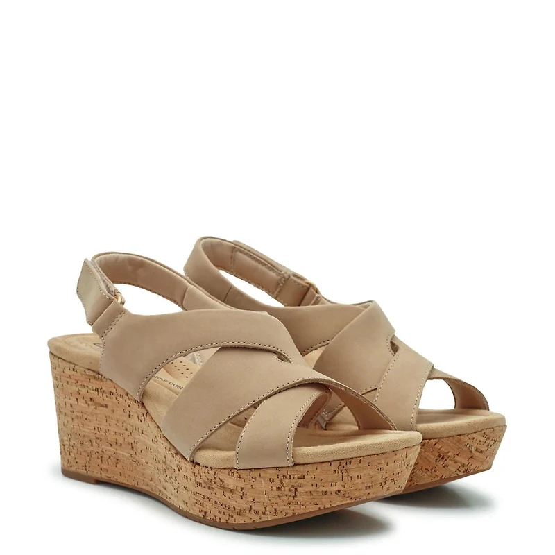 Women's Rose Wedge Sandal