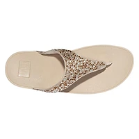 Women's Lulu Crystal Mix Metallic Toe Post Sandal
