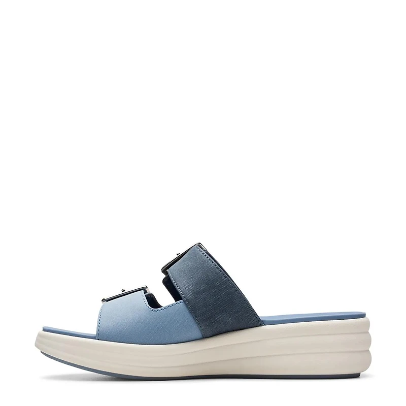 Women's Drift Buckle Wide Width Wedge Sandal