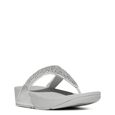 Women's Lulu Crystal-Mix Toe-Post Sandal