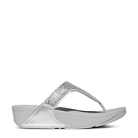 Women's Lulu Crystal-Mix Toe-Post Sandal