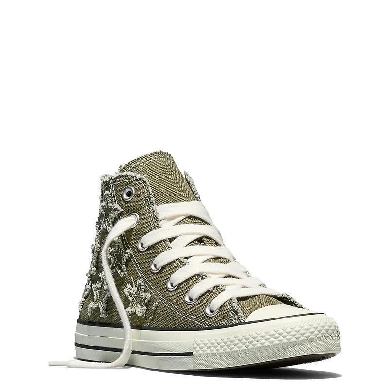 Women's Chuck Taylor All Star Distressed Starts Hi High Top Sneaker