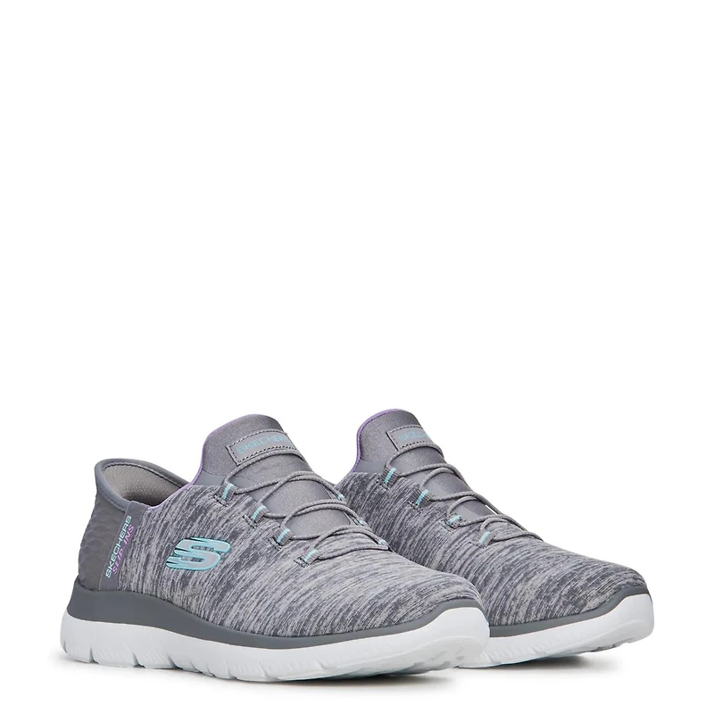 Women's Hands Free Slip-ins Summits Dazzling Haze Wide Width Sneaker