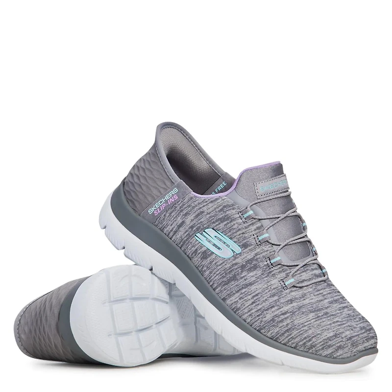 Women's Hands Free Slip-ins Summits Dazzling Haze Wide Width Sneaker