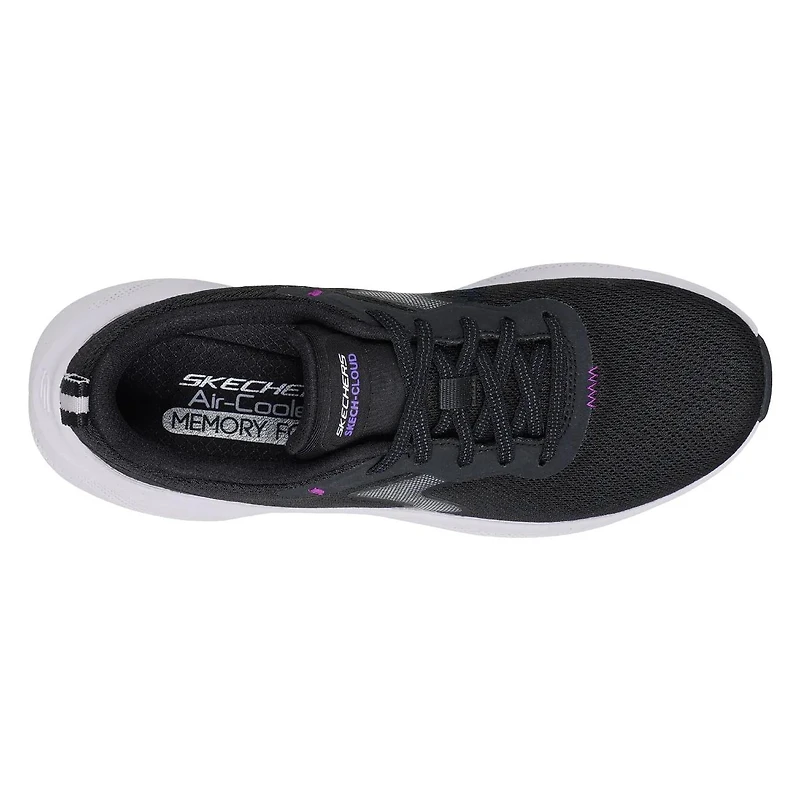 Women's Skech Cloud-Smooth Wave Running Shoe