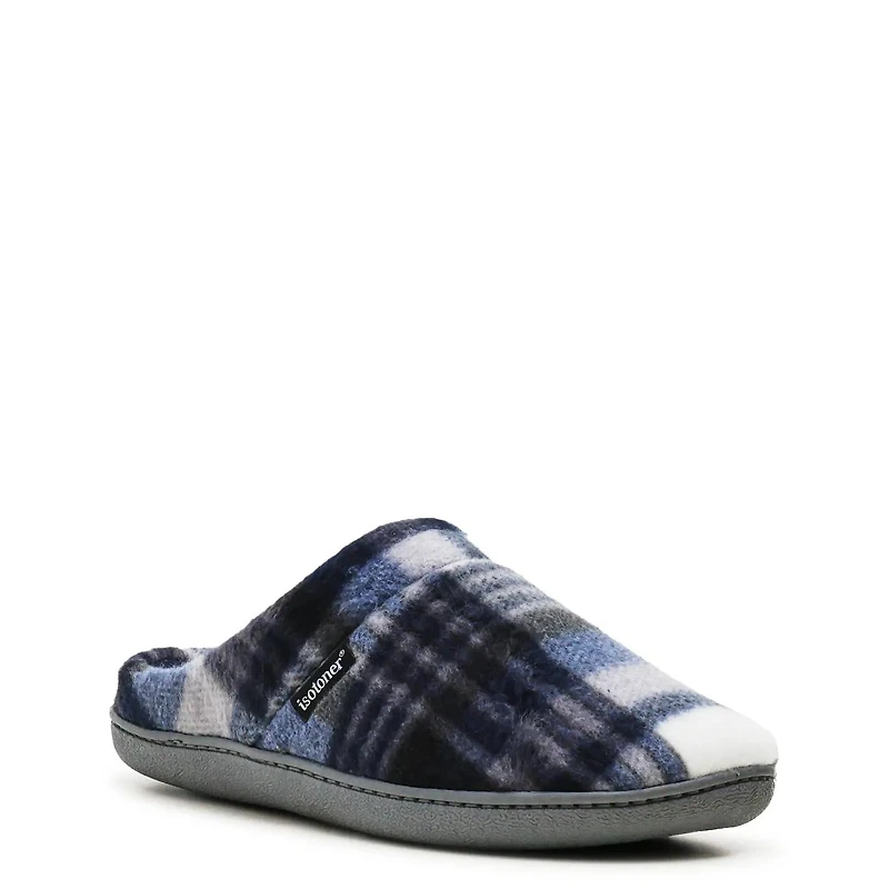 Men's Plaid Hoodback Slipper