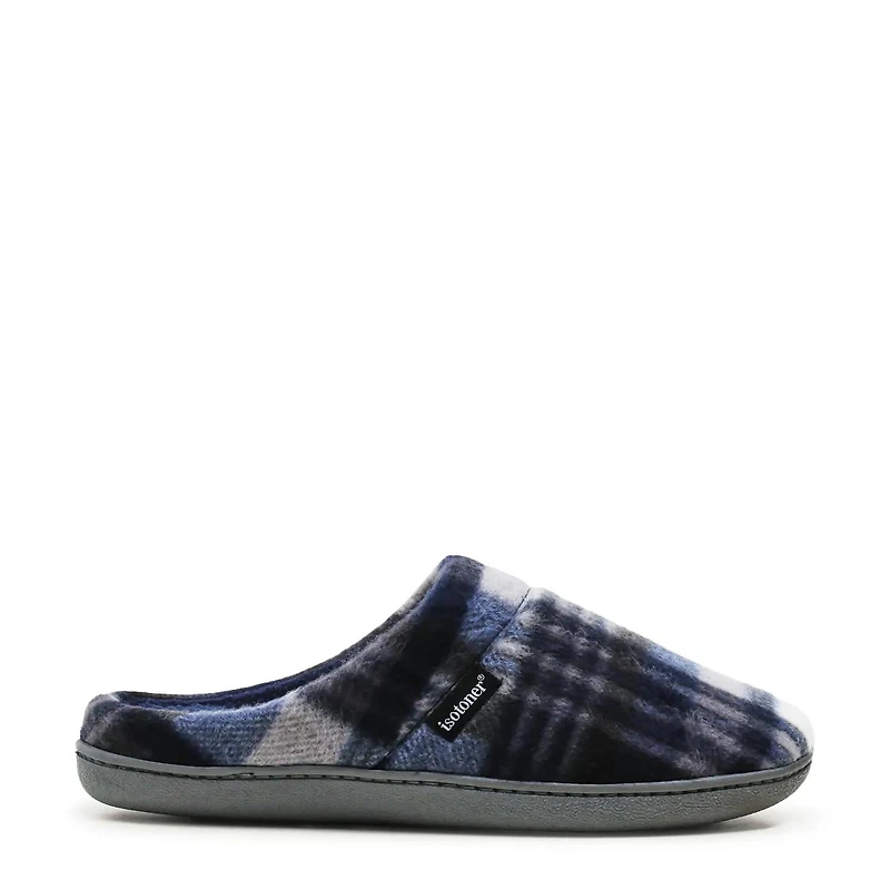 Men's Plaid Hoodback Slipper