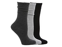 Solid Women's Crew Socks - 3 Pack