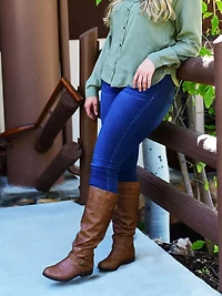 Spokane Wide Calf Riding Boot