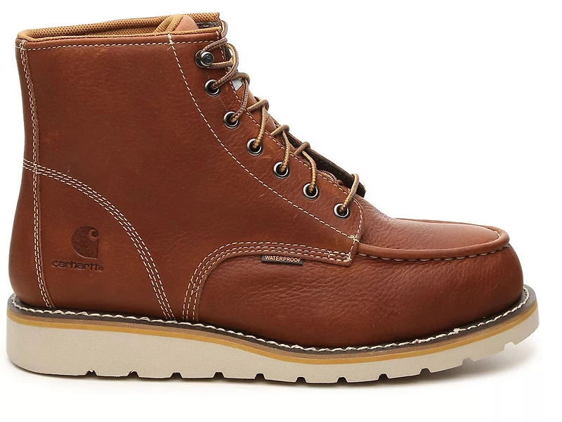 6-Inch Waterproof Steel Toe Wedge Work Boot - Men's