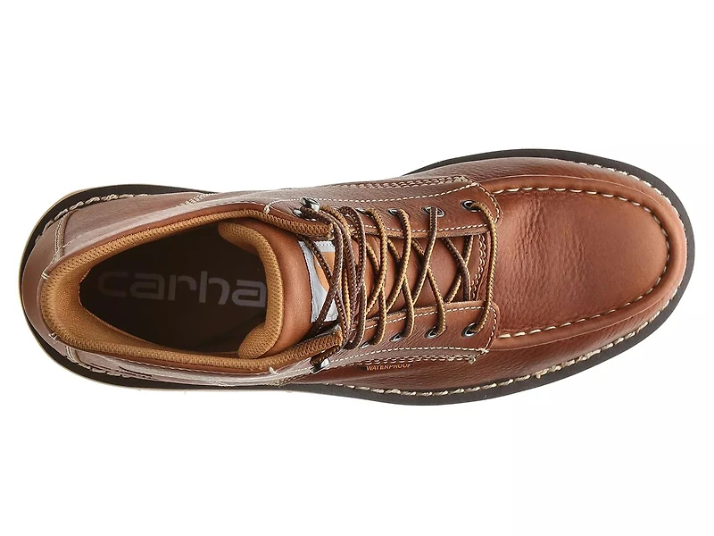 6-Inch Waterproof Steel Toe Wedge Work Boot - Men's