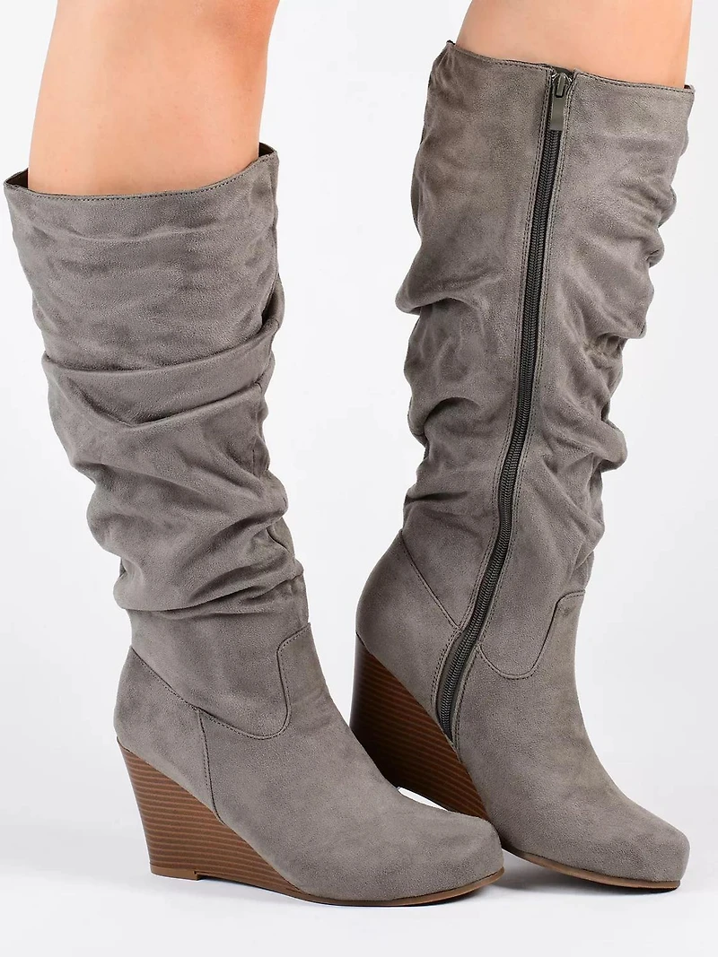 Haze Wide Calf Wedge Boot