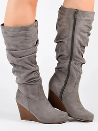 Haze Wide Calf Wedge Boot