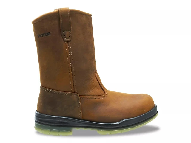 Brazos 181973 Wellington ST Mens Size 8 M Steel Toe Brown Leather Work Boots Brazos | Shoes | Brazos Mens Wellington Wedge Work Boots  main image 3