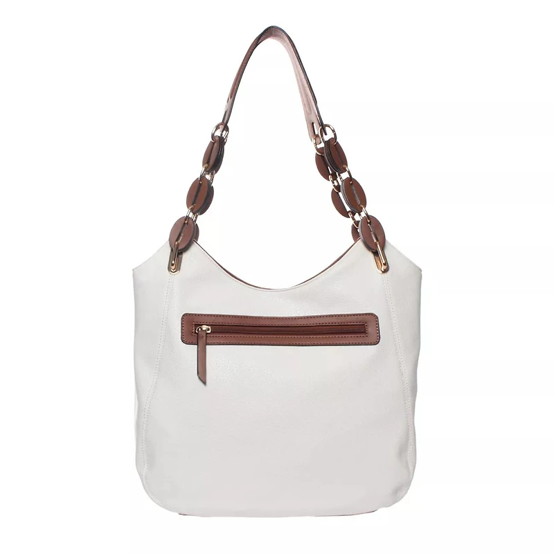 2 Tone Tassle Shoulder Bag