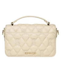 Women's Quilted Top Handle Bag Bone