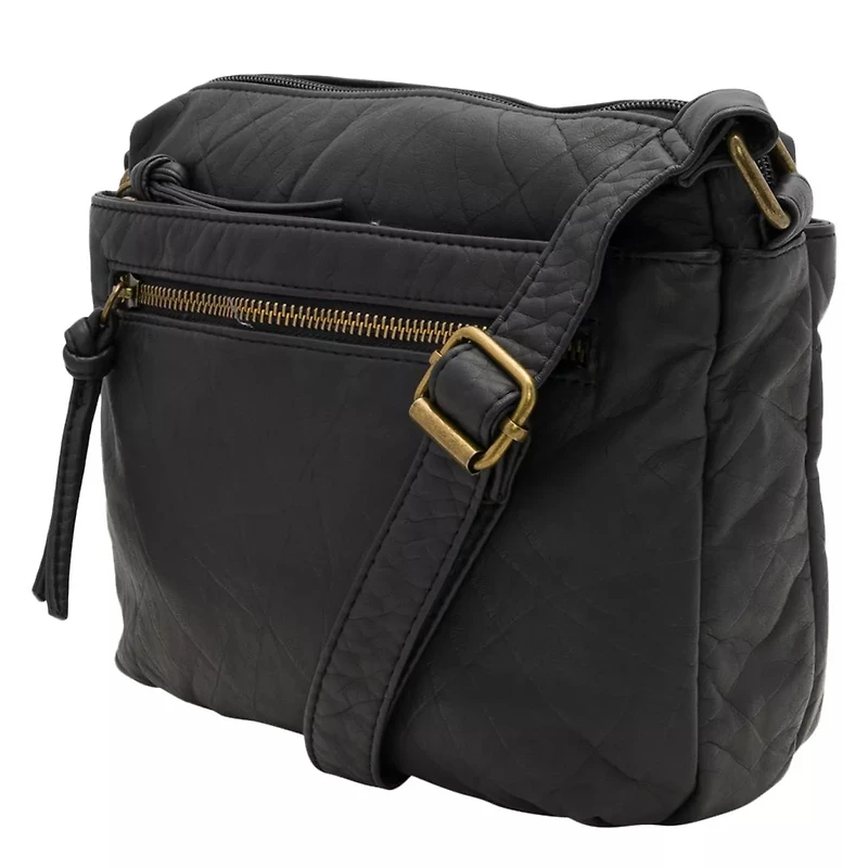 Women's Multi Zip Crossbody Bag