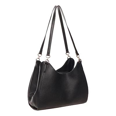 Triple Entry Shoulder Bag