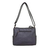 Women's Double Zip Shoulder Bag