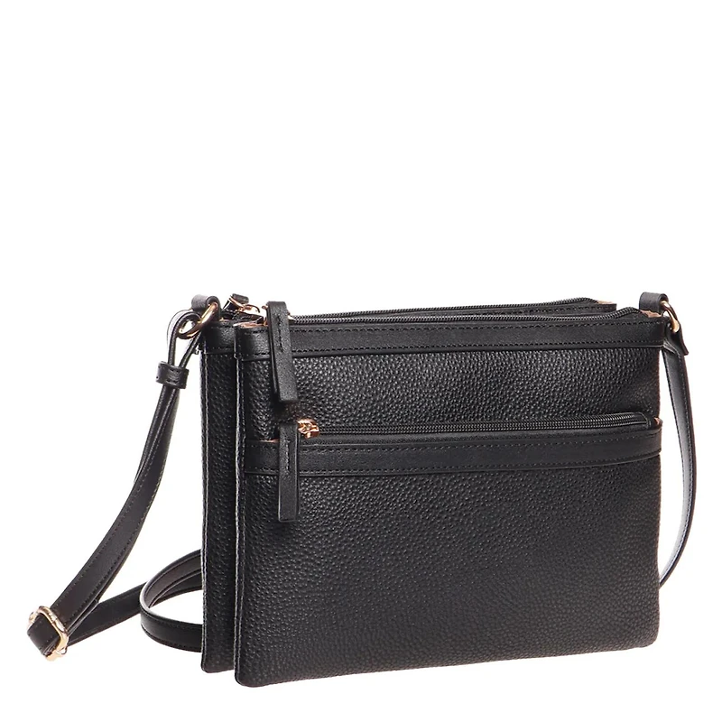 Multi Zip Crossbody Bag