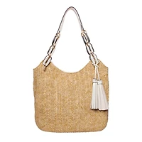 2 Tone Tassel Shoulder Bag