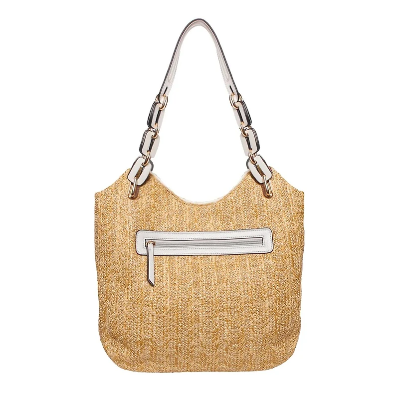 2 Tone Tassel Shoulder Bag