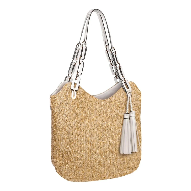 2 Tone Tassel Shoulder Bag