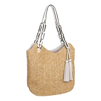 2 Tone Tassel Shoulder Bag