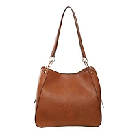 Triple Compartment Shoulder Bag