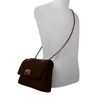 Quilted Faux Suede Crossbody