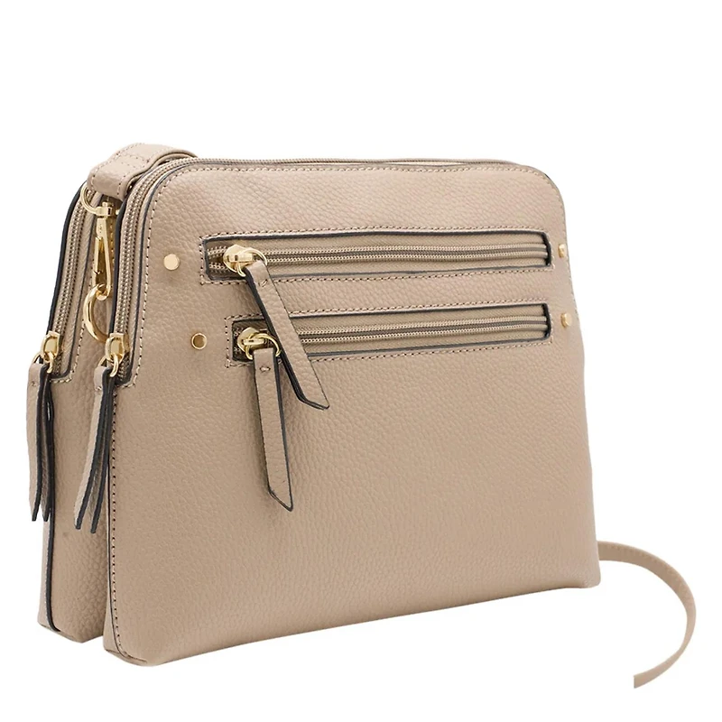 Women's Multi Zip Crossbody Bag