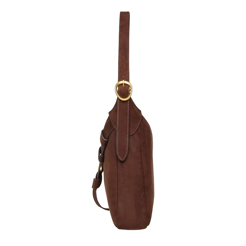 Women's Bjorn Faux Suede Shoulder Bag