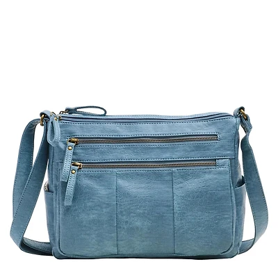Double Zip Shoulder Bag