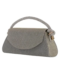 Foldover Knot Detail Clutch