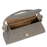 Foldover Knot Detail Clutch