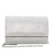 Foldover Rhinestone Clutch