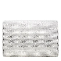 Foldover Rhinestone Clutch