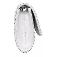 Foldover Rhinestone Clutch