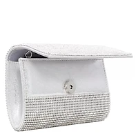 Foldover Rhinestone Clutch