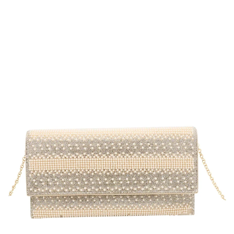 Women's Beaded Flap Evening Clutch