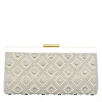 Diamond Pattern Detail Clutch