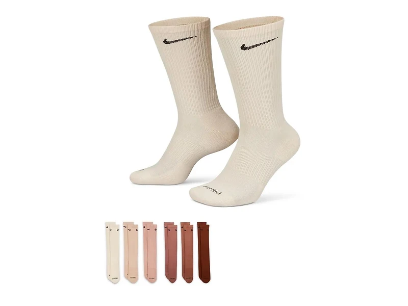 Everyday Plus Cushioned Men's Crew Socks - 6 Pack